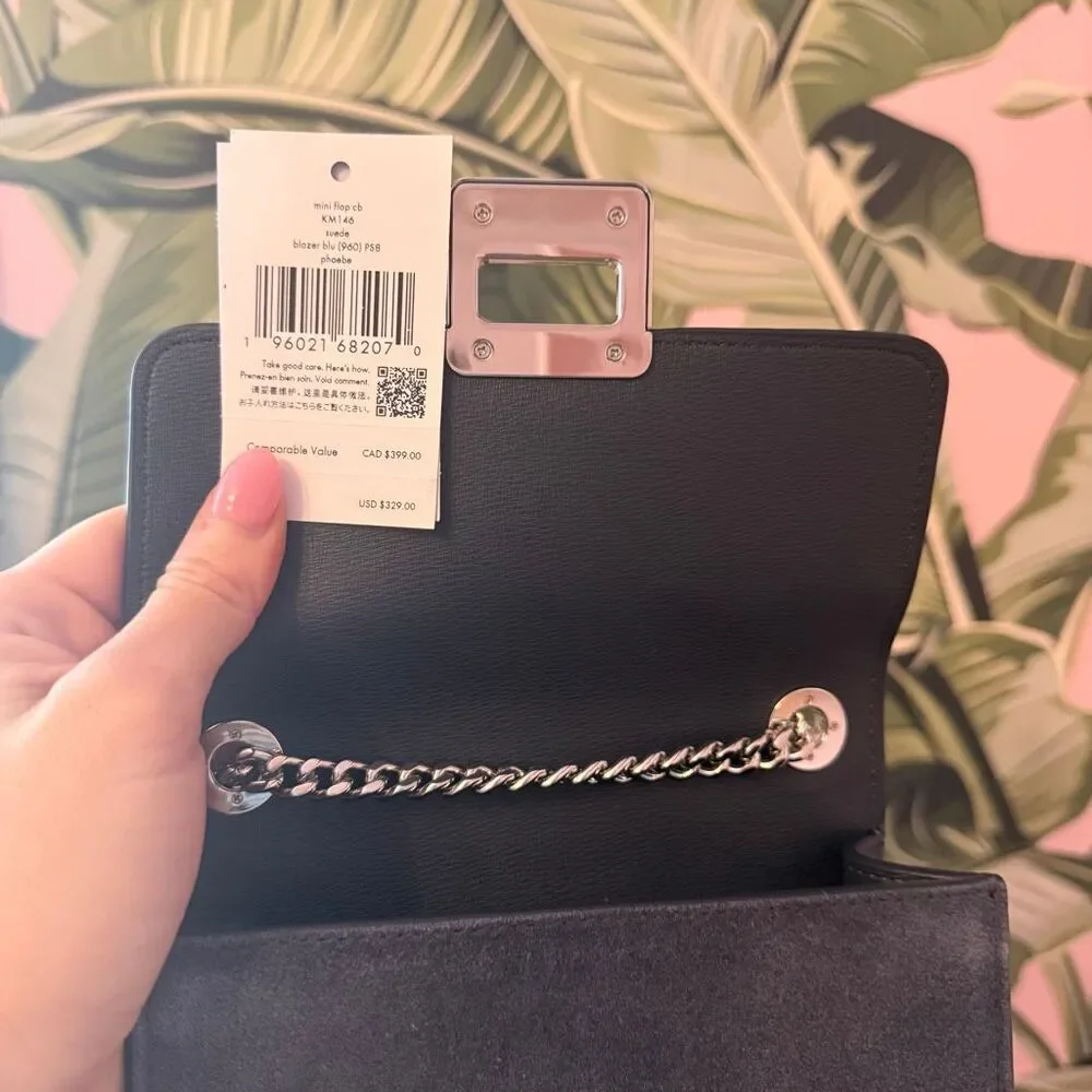 Kate Spade $329 Phoebe Suede Turnlock Mini Flap Crossbody m2